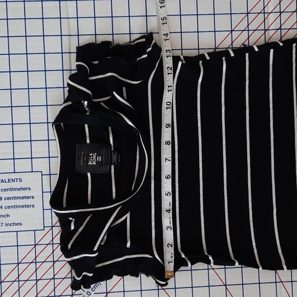 Billabong Black & White Striped Dress - Picture 2 of 4